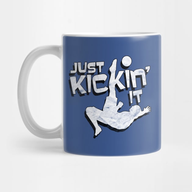 Just Kickin' It Soccer Players Vintage Distressed by guitar75